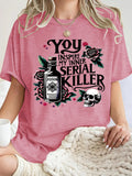 T-shirt Halloween letters and wizard hat