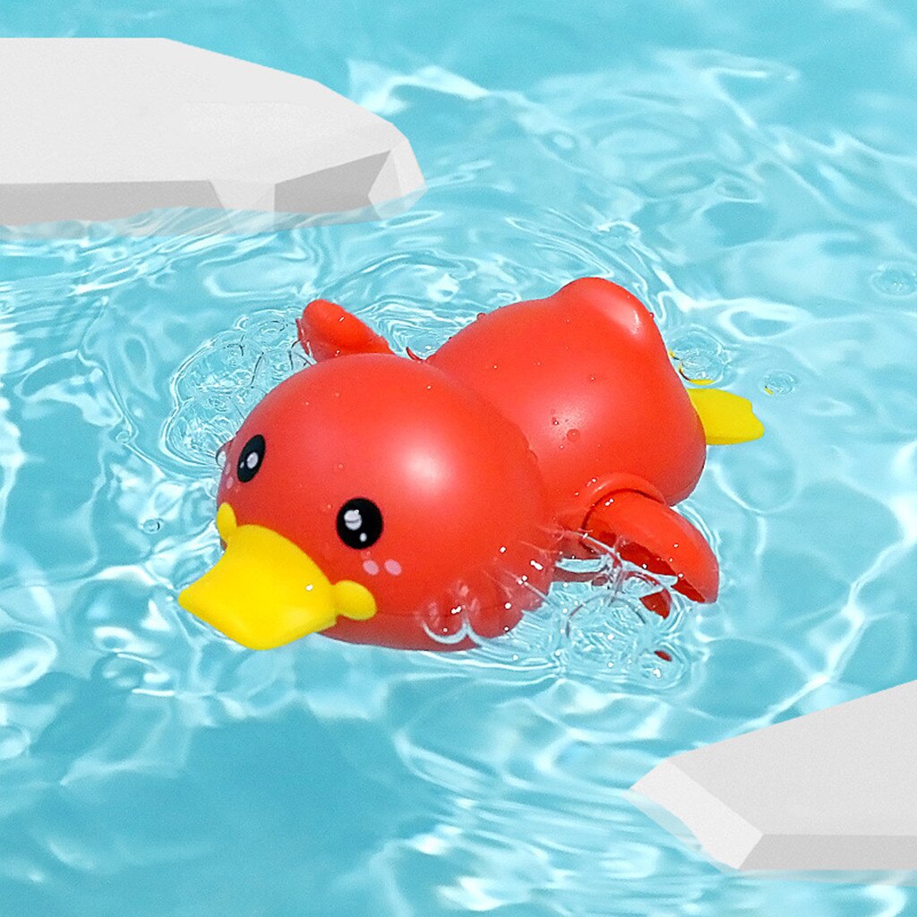 Summer2020 Bathroom Bath Shower Baby Clockwork Swimming Children Play Water Cute Little Yellow Duck Bathing Bathtub Toys For Kid