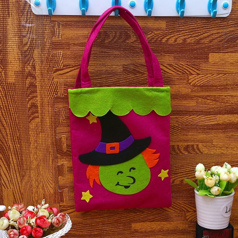 Halloween Non-Woven Handheld Bag Candy Bag Halloween Pumpkin Bag Decoration Prop Gift Bag Halloween Gift