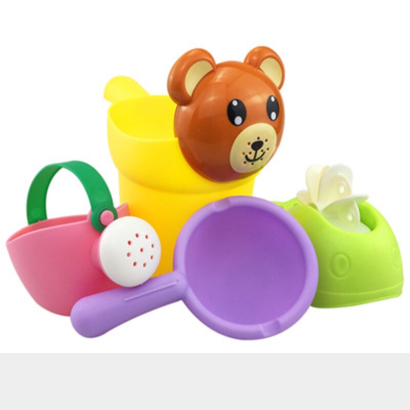 Kids Shower Bath Toys Cute Yellow Duck Waterwheel Elephant Toys Baby Faucet Bathing Water Spray Tool Dabbling Toy