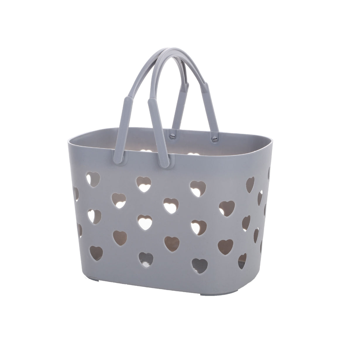 Bathroom Toilet Clothes Toiletries Storage Dirty Clothes Basket Portable Love Hollow Bath Basket Shopping Storage Basket