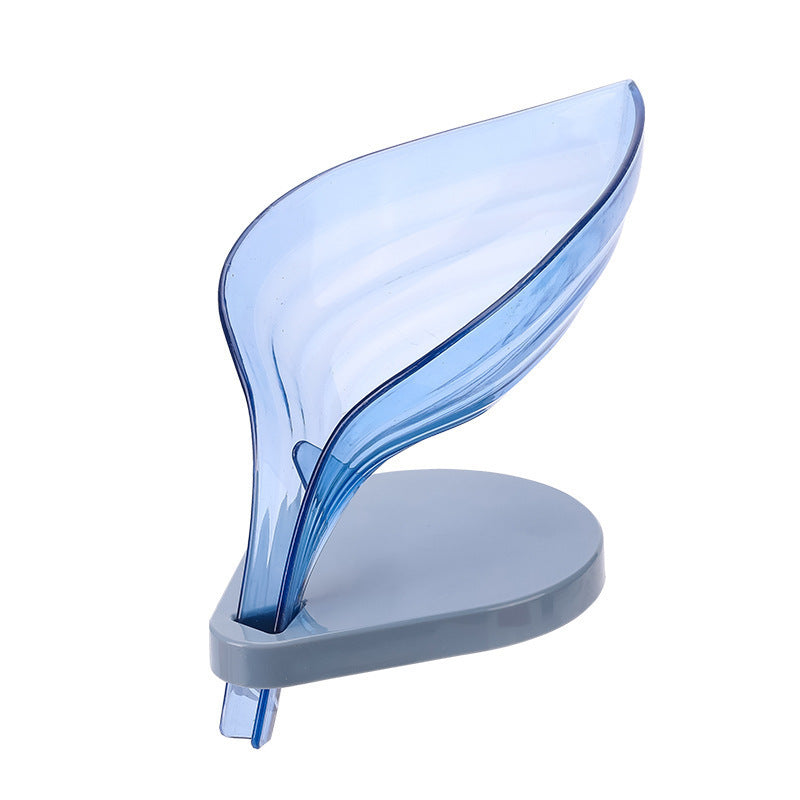 Punch-Free Leaf Soap Box Bathroom Creative Suction Cup Soap Box Drain Storage Soap Box Rack Leaf Laundry Soap Box