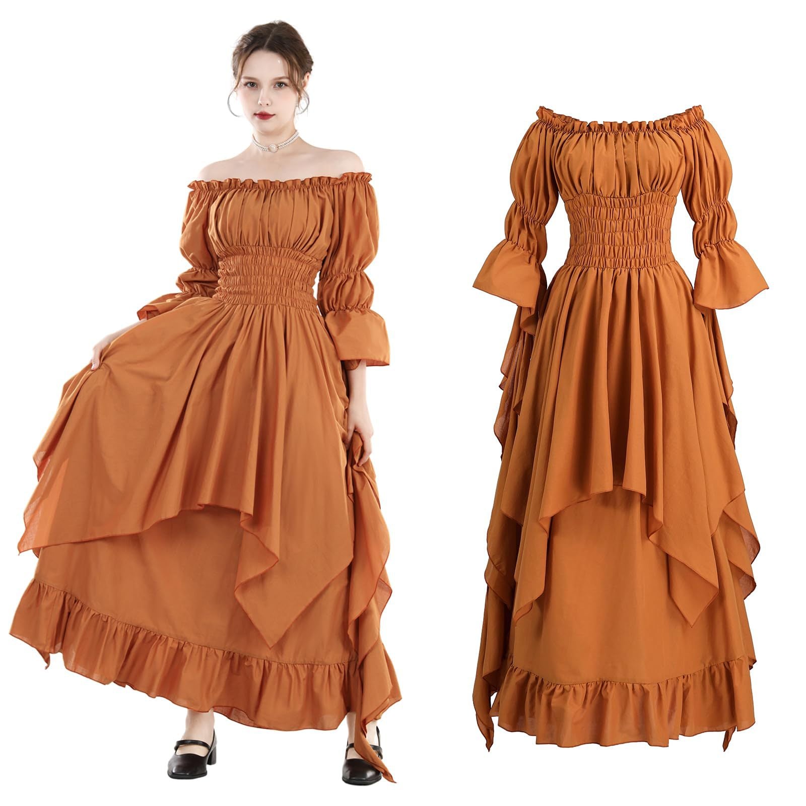 Halloween costume, medieval Renaissance retro dress