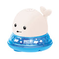 Summer Electric Induction Water Spray Whale Baby Bathroom Bath Toy With Light Music Universal Water Play Toy