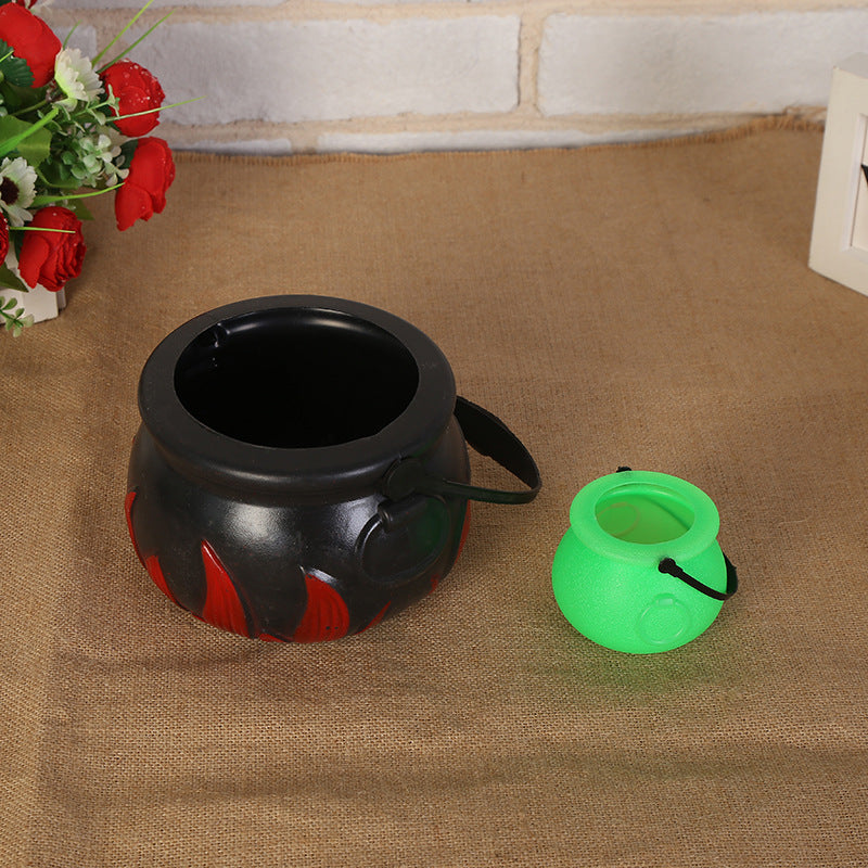 Halloween Snoep Pot Halloween Ketel Nieuwigheid Halloween Emmer Ornament Schedel Heks Speelgoed