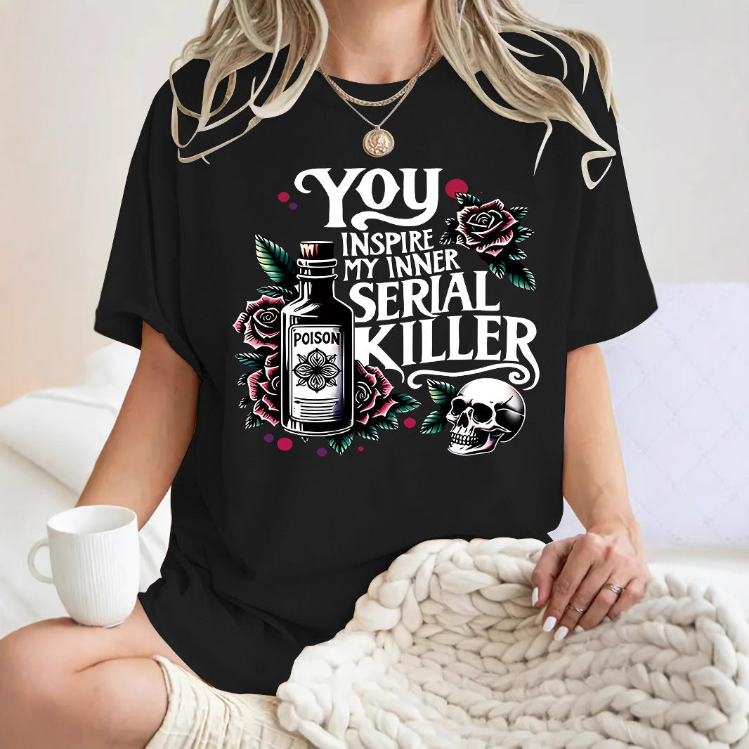 T-shirt Halloween letters and wizard hat