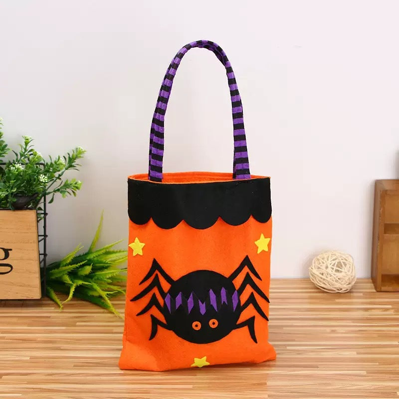 Halloween Non-Woven Handheld Bag Candy Bag Halloween Pumpkin Bag Decoration Prop Gift Bag Halloween Gift