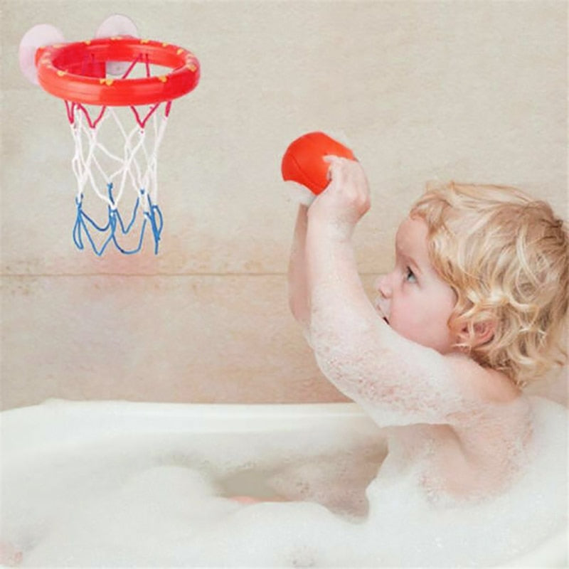 Bathroom Toddler Boy Water Toys Bathtub Shooting Basketball Hoop with 3 Balls Baby Bath Toy Kids Outdoor Play Set