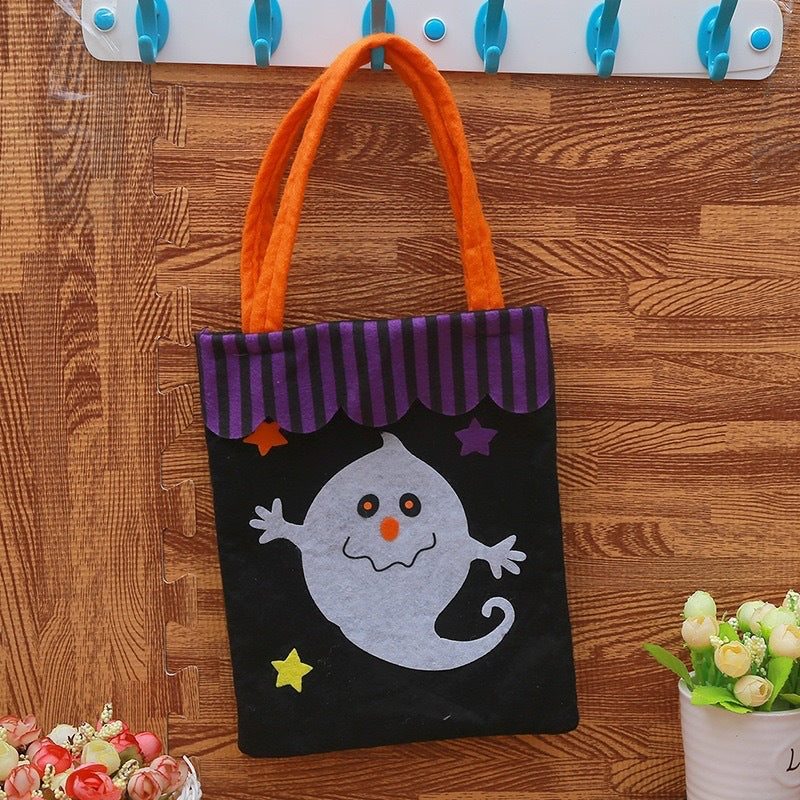 Halloween Non-Woven Handheld Bag Candy Bag Halloween Pumpkin Bag Decoration Prop Gift Bag Halloween Gift