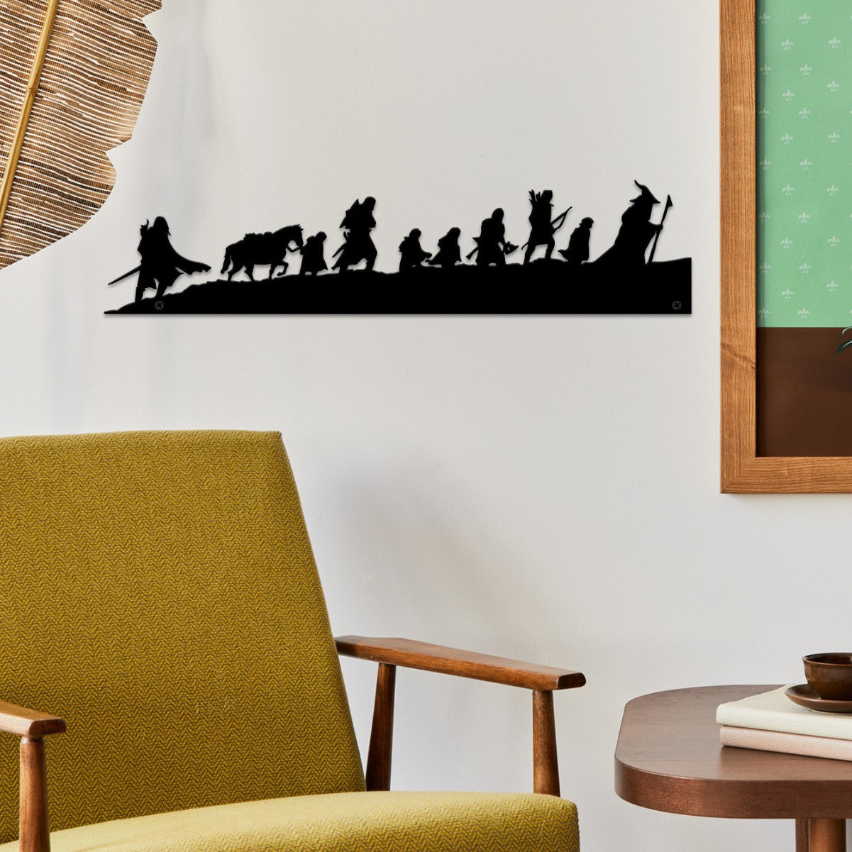 Indoor wall decoration migration mountain climbing wall hanging home wall decoration blank wall metal crafts