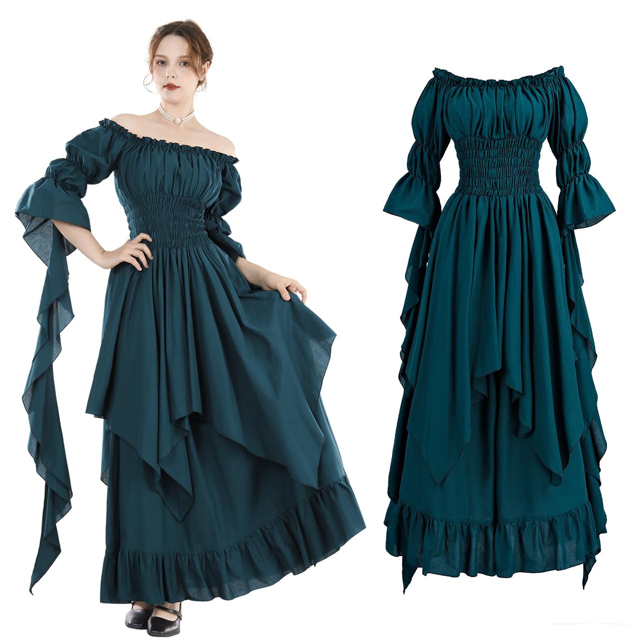 Halloween costume, medieval Renaissance retro dress