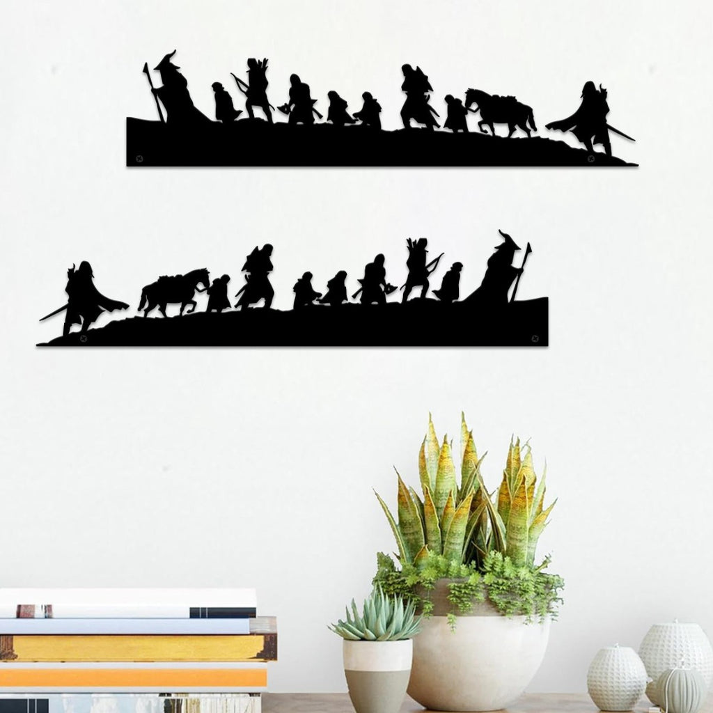 Indoor wall decoration migration mountain climbing wall hanging home wall decoration blank wall metal crafts