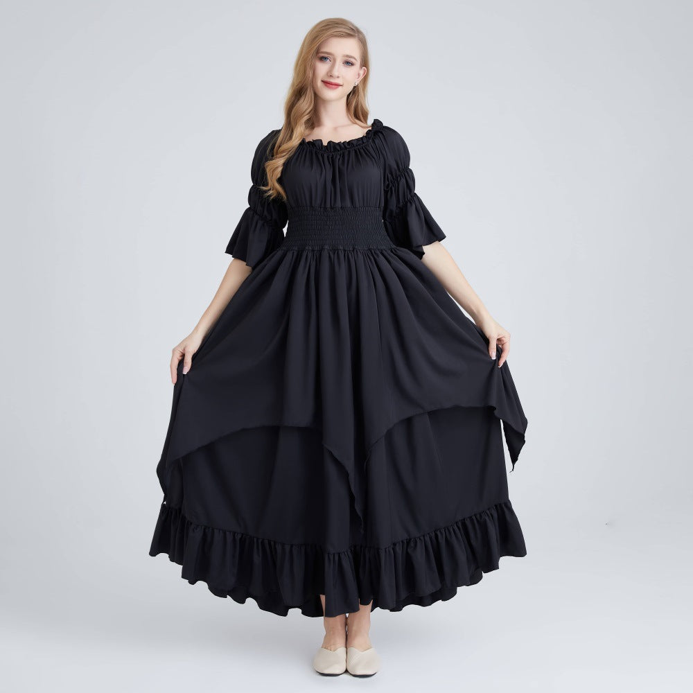 Halloween costume, medieval Renaissance retro dress