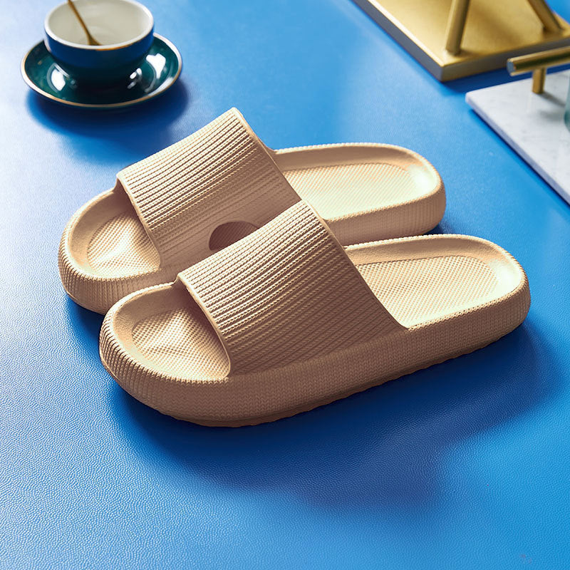 New Thick-Soled Slippers Women's Summer Indoor And Outdoor Anti-Slip Home Home Bathroom Bath Couple Men's Heightening Sandals And Slippers