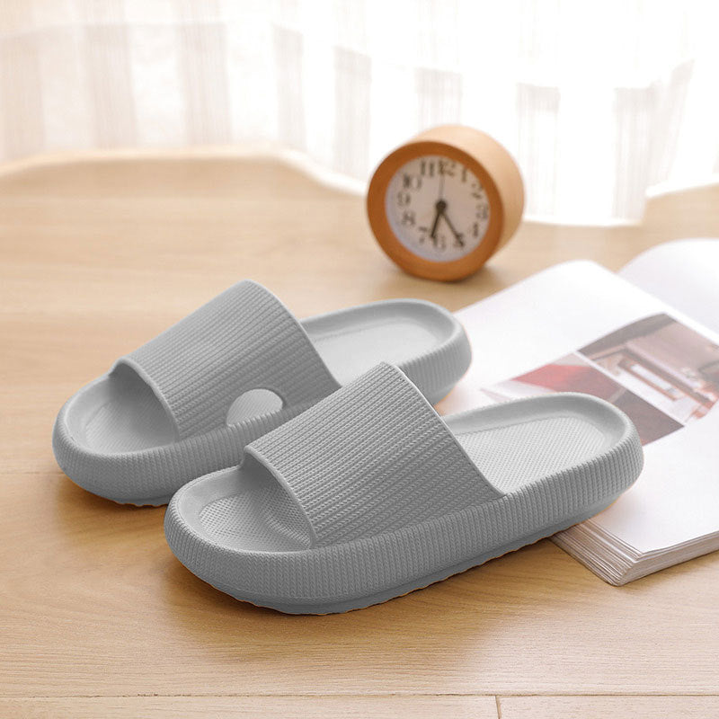 New Thick-Soled Slippers Women's Summer Indoor And Outdoor Anti-Slip Home Home Bathroom Bath Couple Men's Heightening Sandals And Slippers