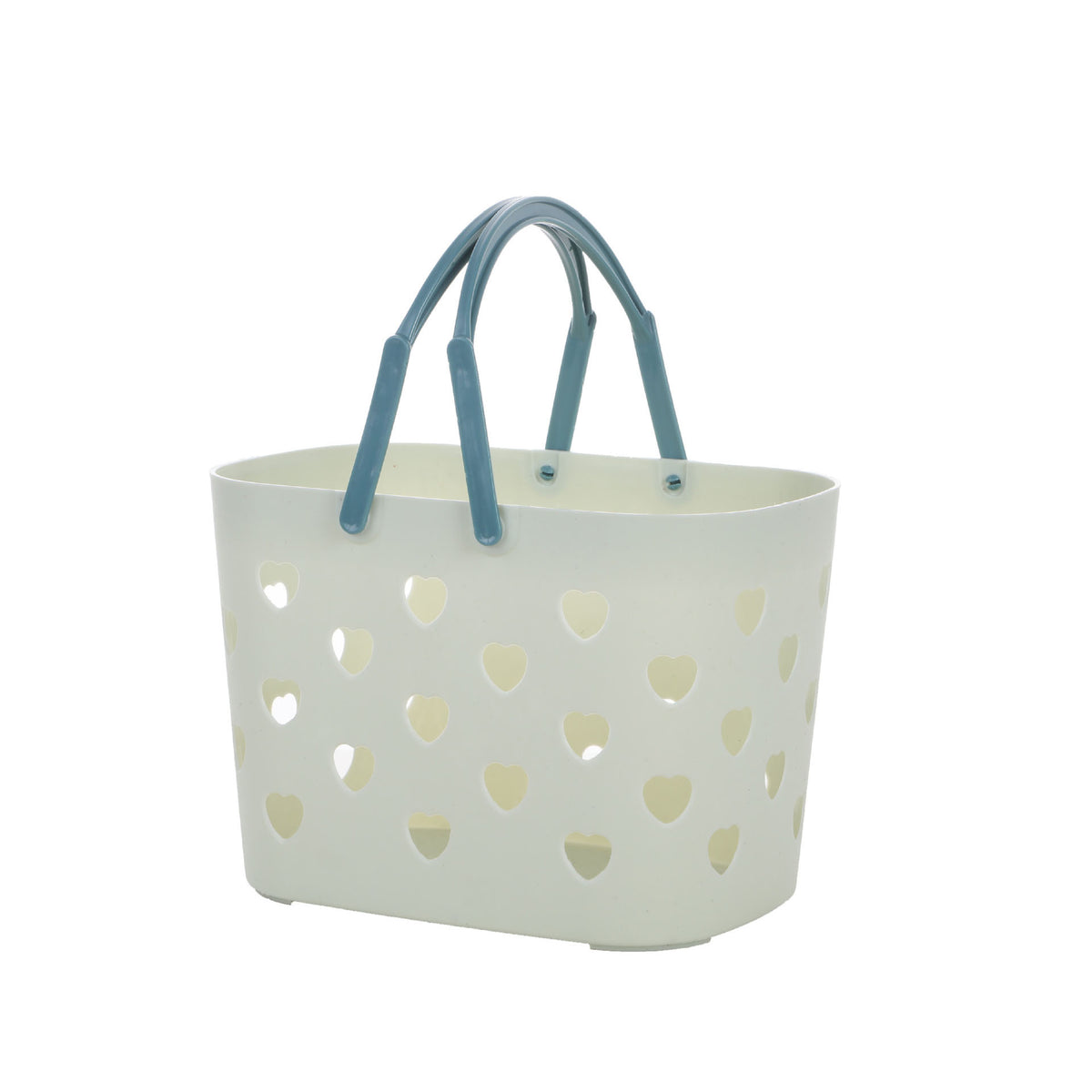 Bathroom Toilet Clothes Toiletries Storage Dirty Clothes Basket Portable Love Hollow Bath Basket Shopping Storage Basket