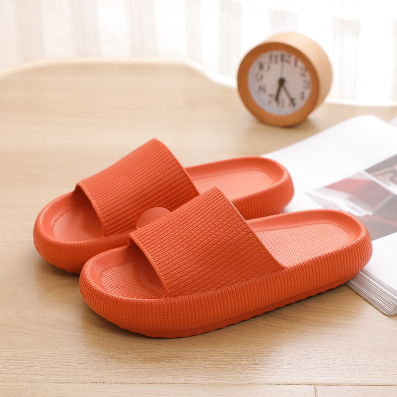 New Thick-Soled Slippers Women's Summer Indoor And Outdoor Anti-Slip Home Home Bathroom Bath Couple Men's Heightening Sandals And Slippers