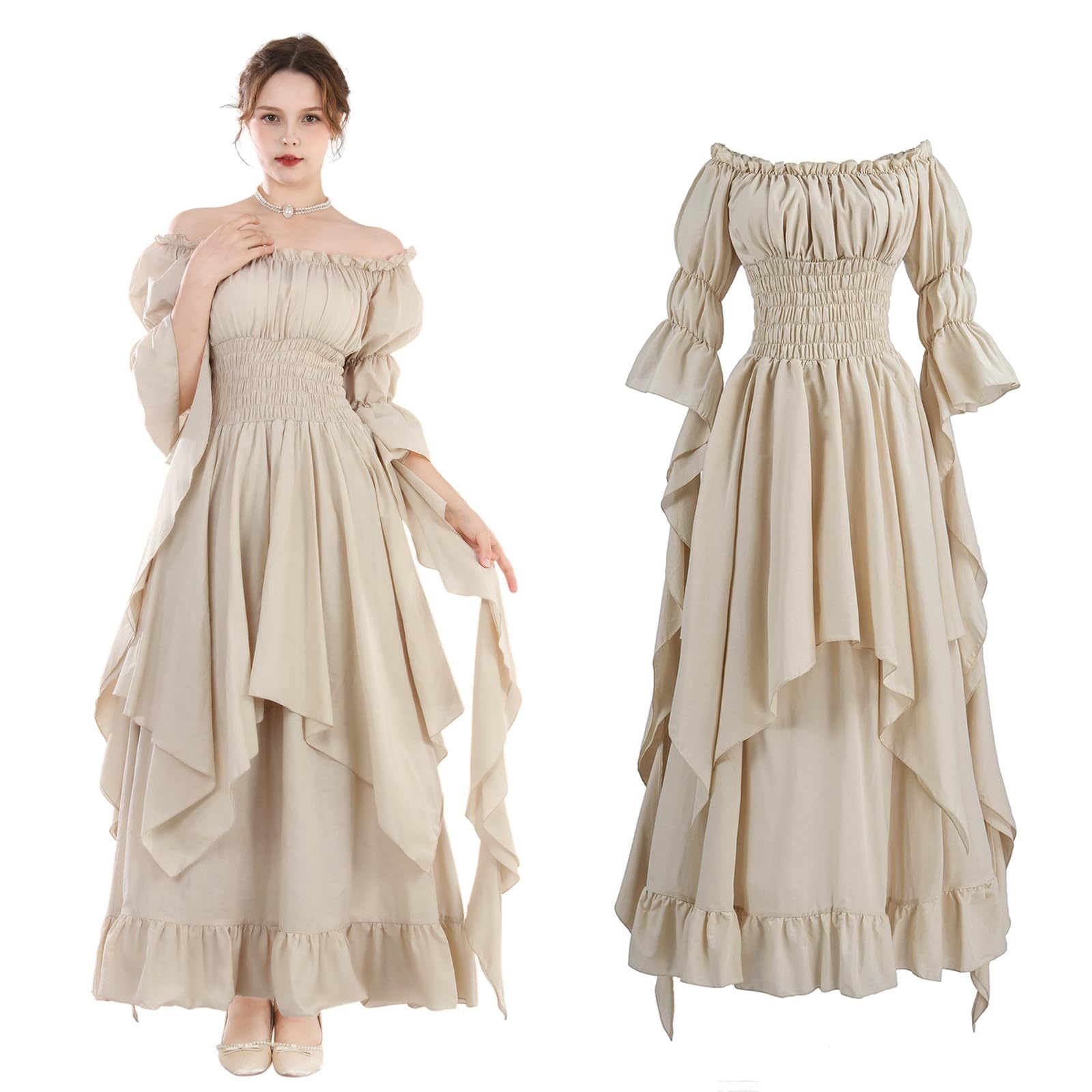 Halloween costume, medieval Renaissance retro dress