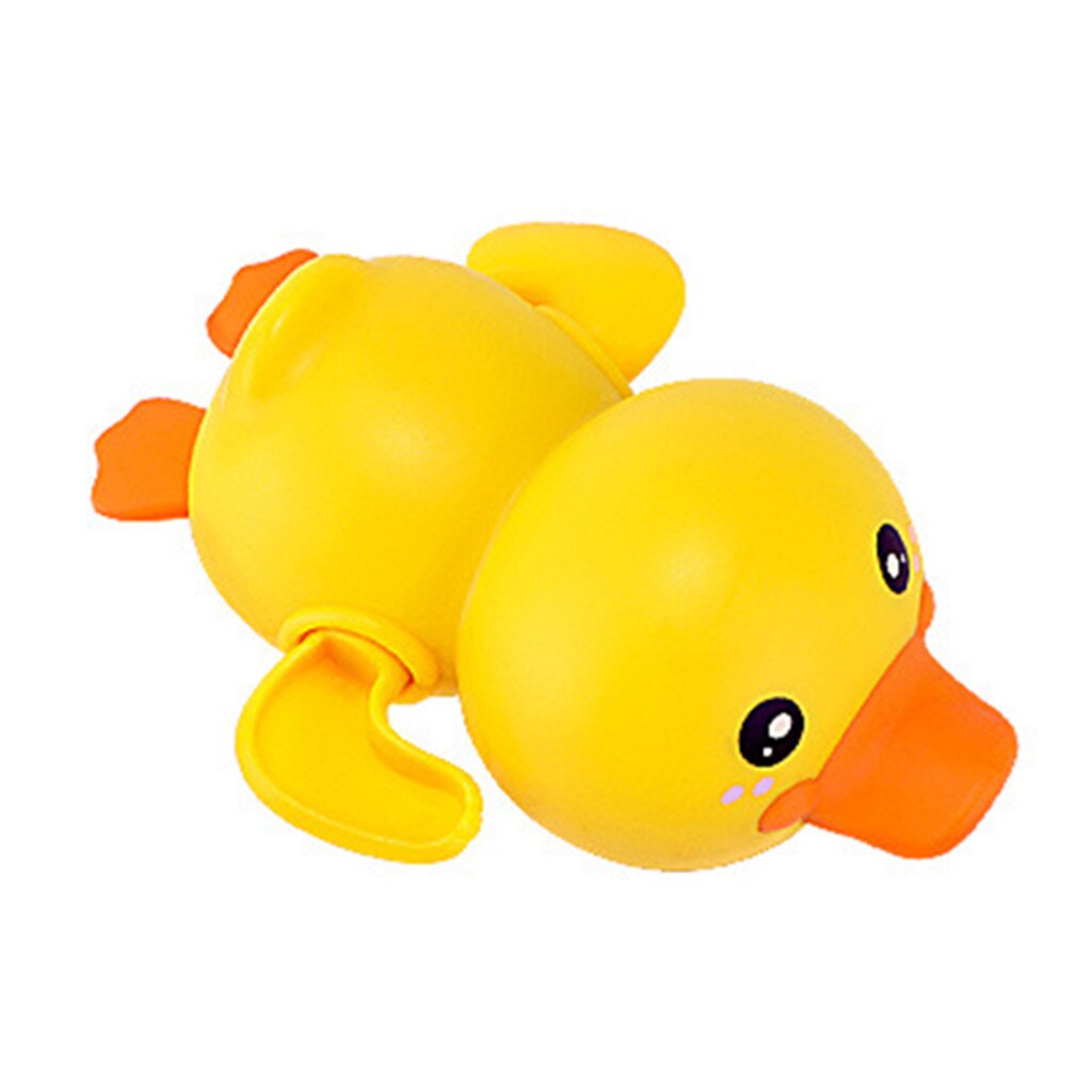 Summer2020 Bathroom Bath Shower Baby Clockwork Swimming Children Play Water Cute Little Yellow Duck Bathing Bathtub Toys For Kid