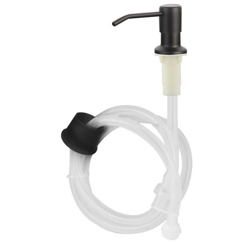 Kitchen Sink Liquid Soap Dispenser Pump Stainless Steel  Liquid Soap Bottle Sink Mount Hand Pressure Soap Dispenser Bottle