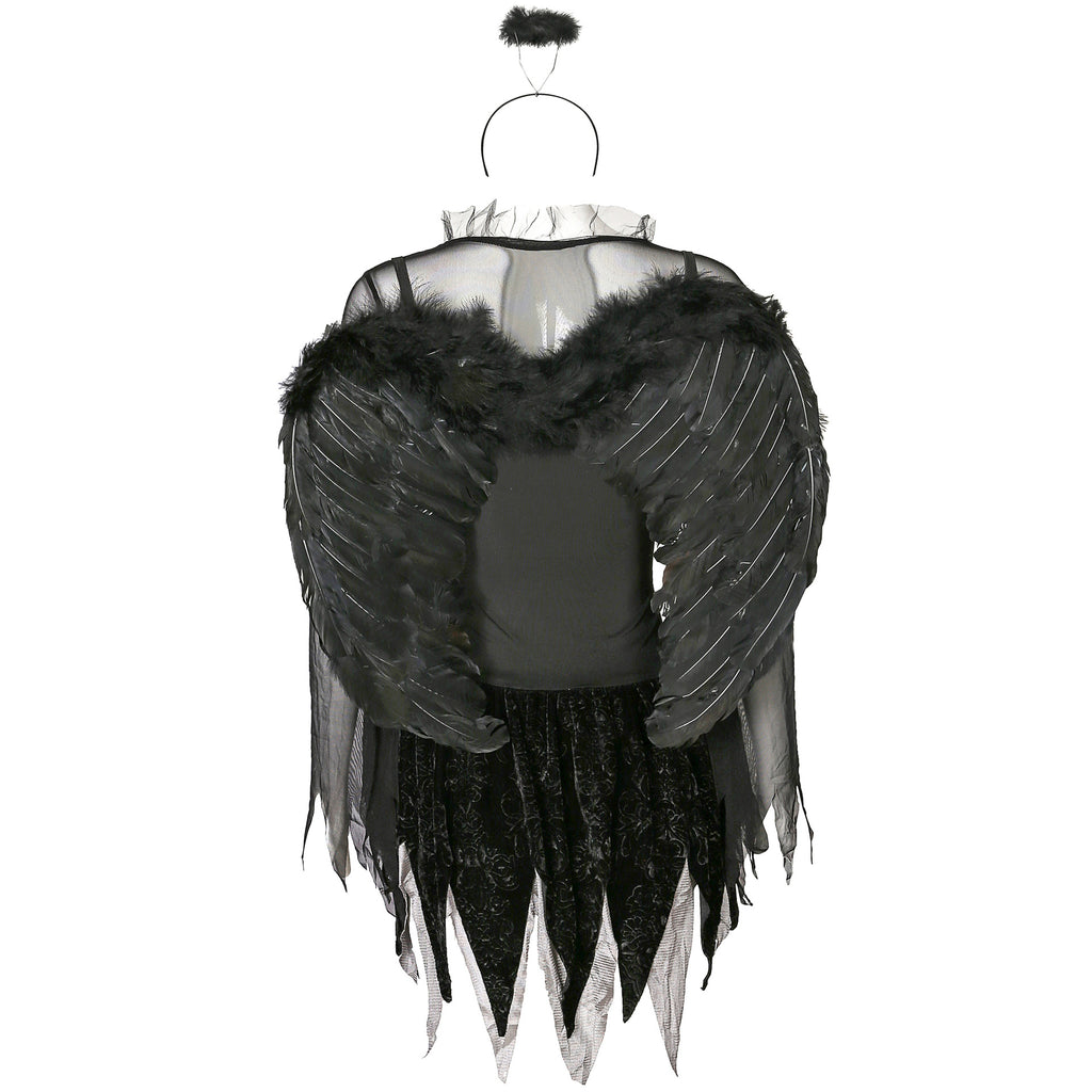 Halloween costume zombie black angel cosplay