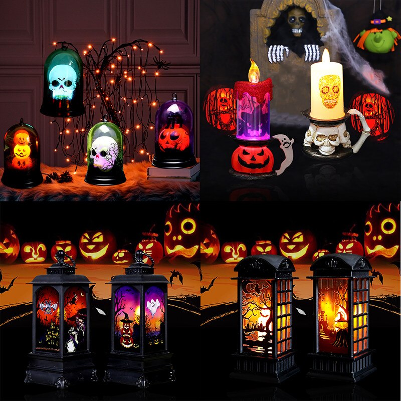Halloween Retro Small Oil Lamp Halloween Decoration For Home Halloween Decoration Party Supply Horror Props Trick Or Treat