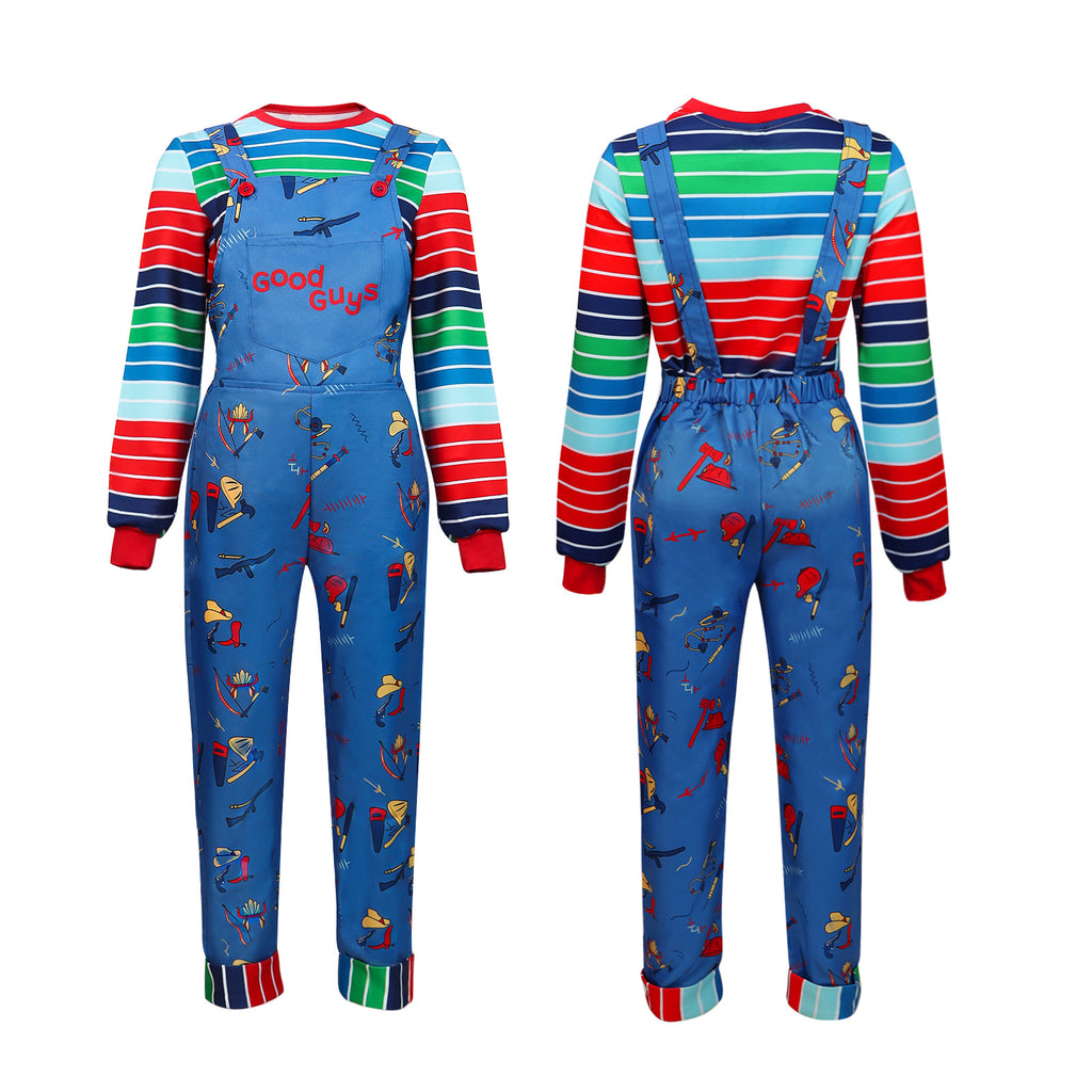 Halloween Chucky Cosplay Overalls Costume Child's Outfit