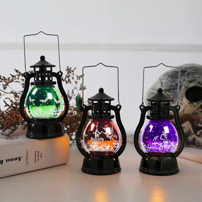 Halloween Retro Small Oil Lamp Halloween Decoration For Home Halloween Decoration Party Supply Horror Props Trick Or Treat