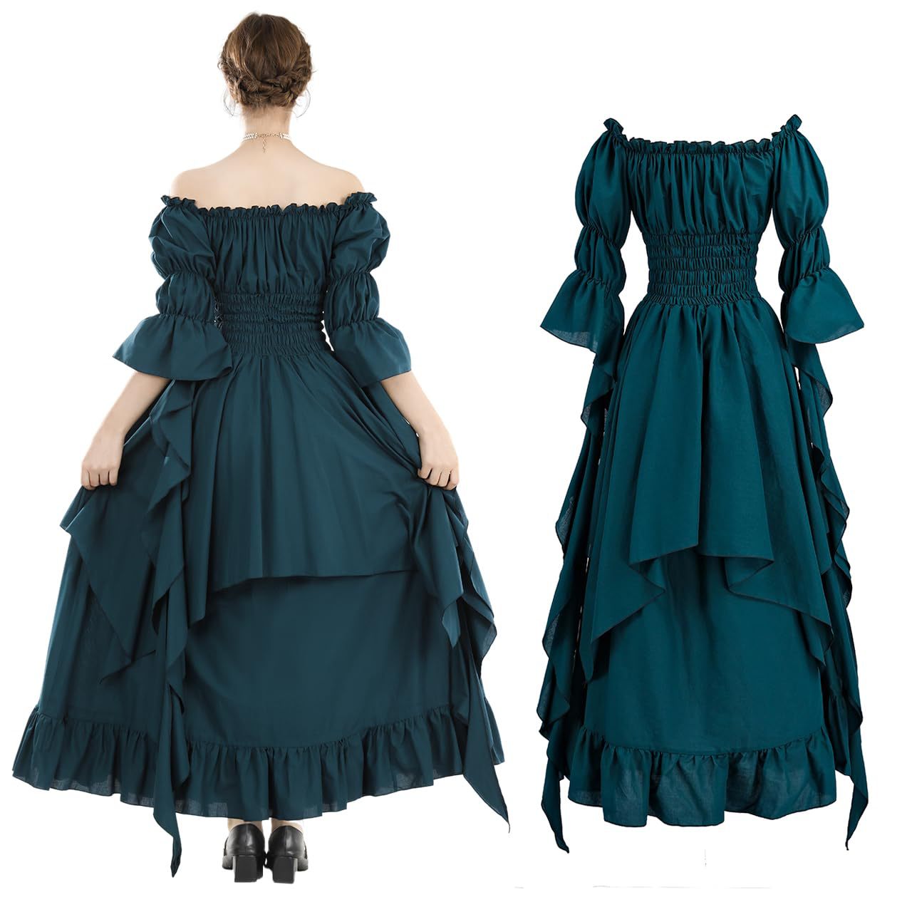 Halloween costume, medieval Renaissance retro dress