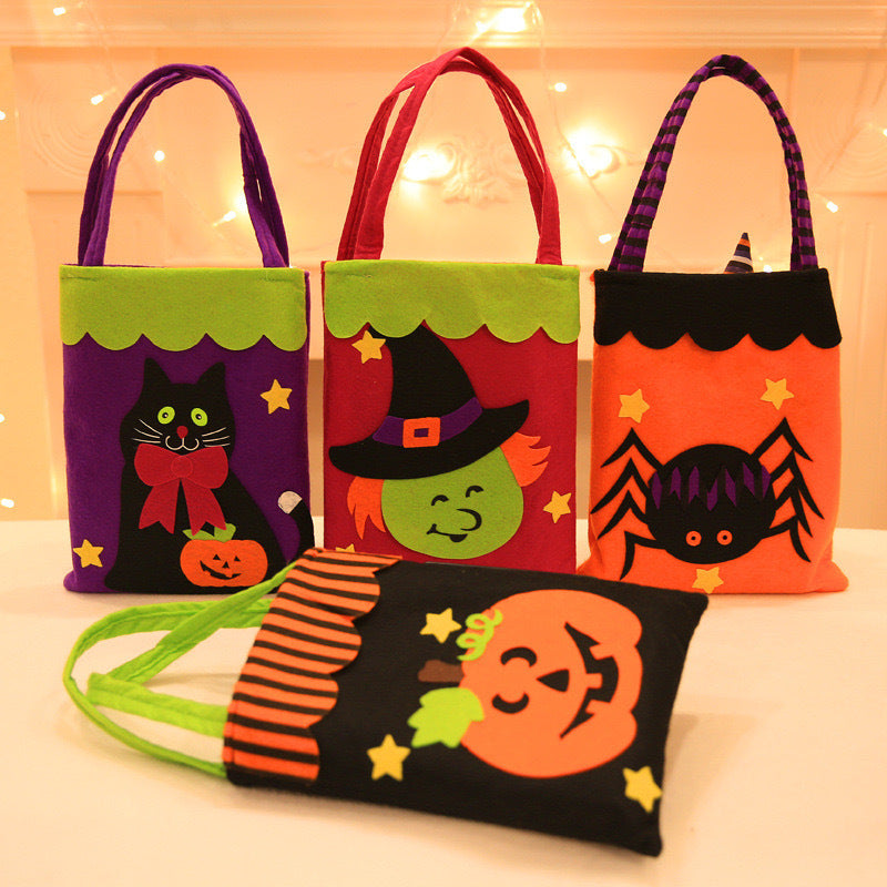 Halloween Non-Woven Handheld Bag Candy Bag Halloween Pumpkin Bag Decoration Prop Gift Bag Halloween Gift